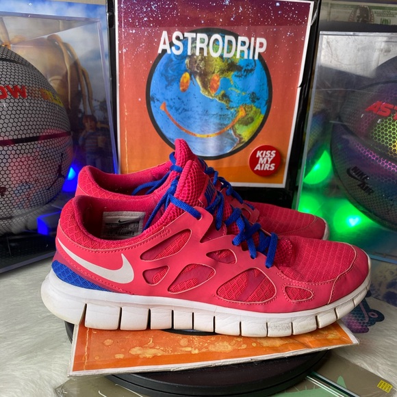 Nike Shoes - Nike Free Run+ 2 Cherry White Blue - Size: W 10